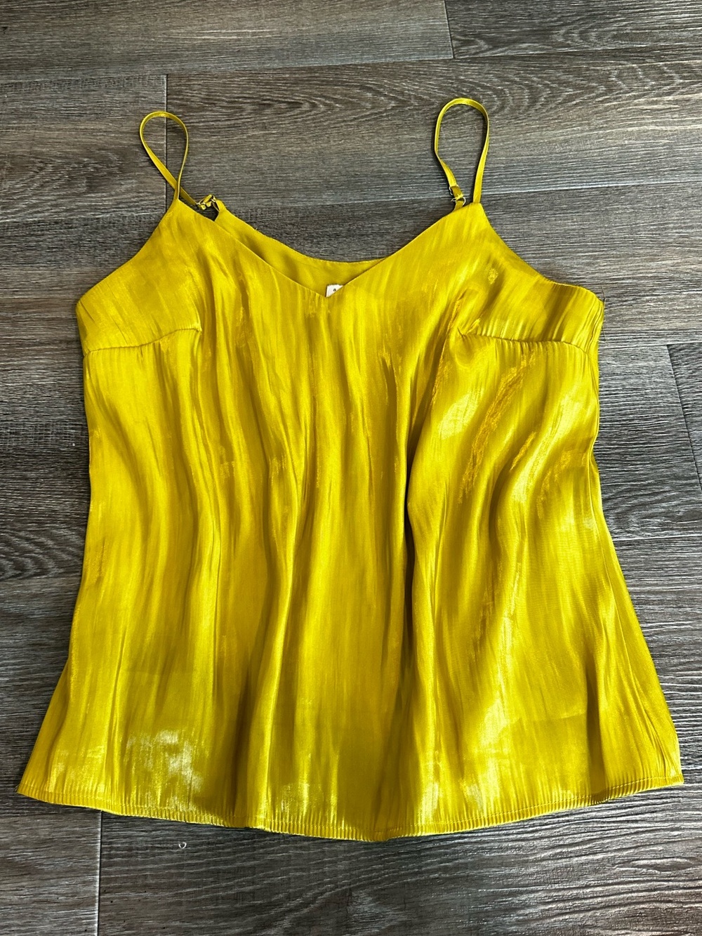 a new day Yellow Satin Cami with Adjustable Straps